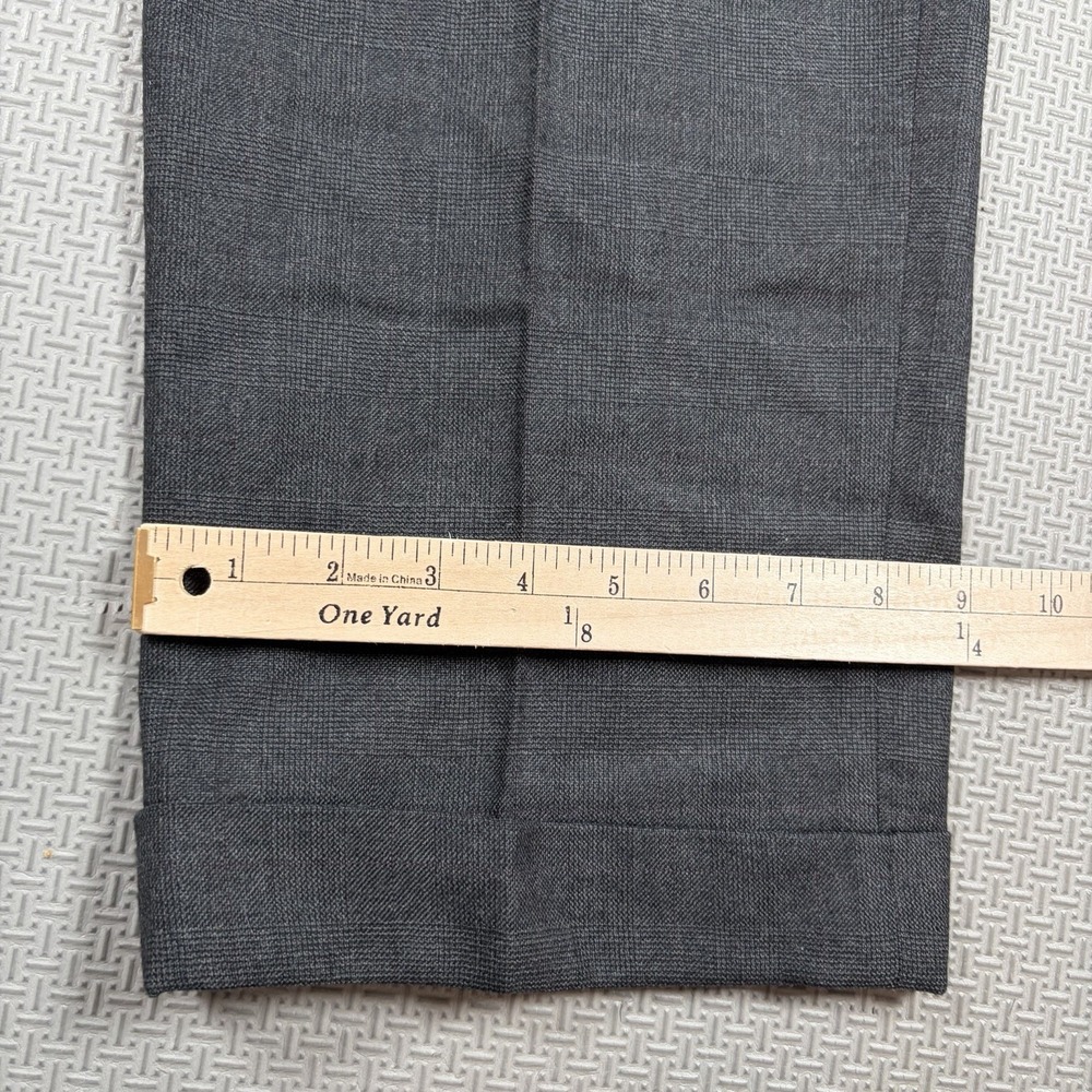 VTG Brooks Brothers Makers Men's Wool Pleated Dress Pants Made USA 34x29 Cuffed - Picture 9 of 11